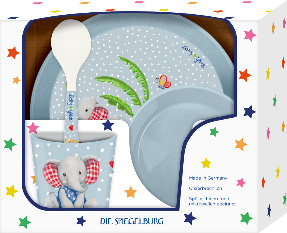 Geschenkset Elefant & Löwe BabyGlück