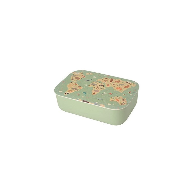 Bioloco Lunchbox oval Animal map