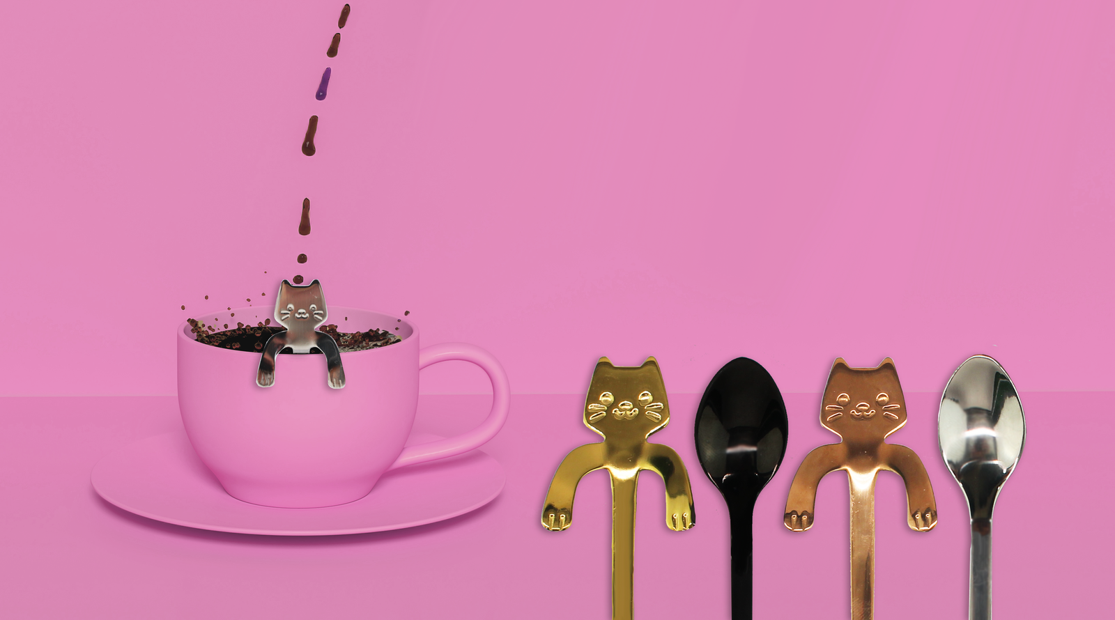 Kätzchen Kaffee- oder Teelöffel